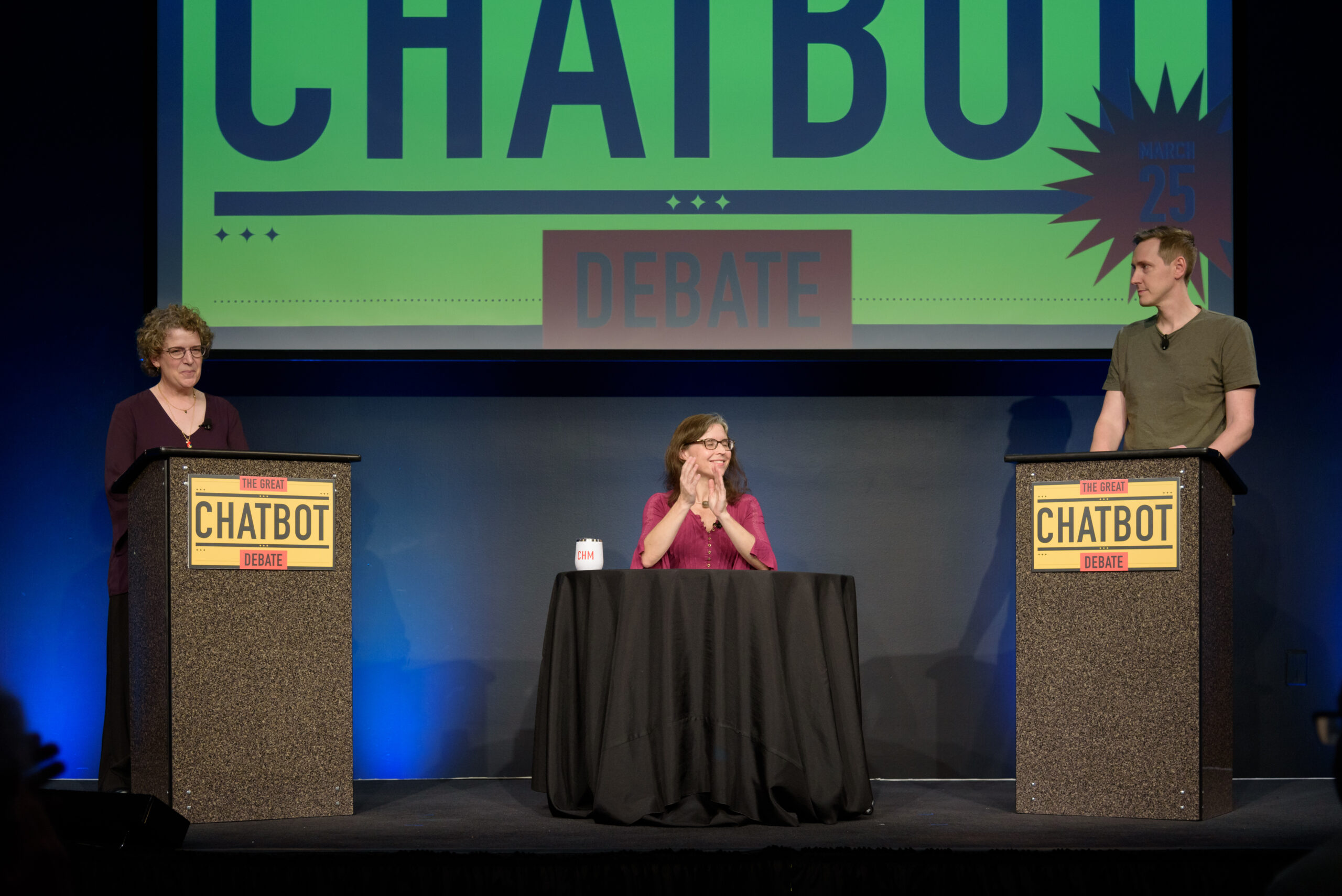 Panel discussion about chatbots and artificial intelligence