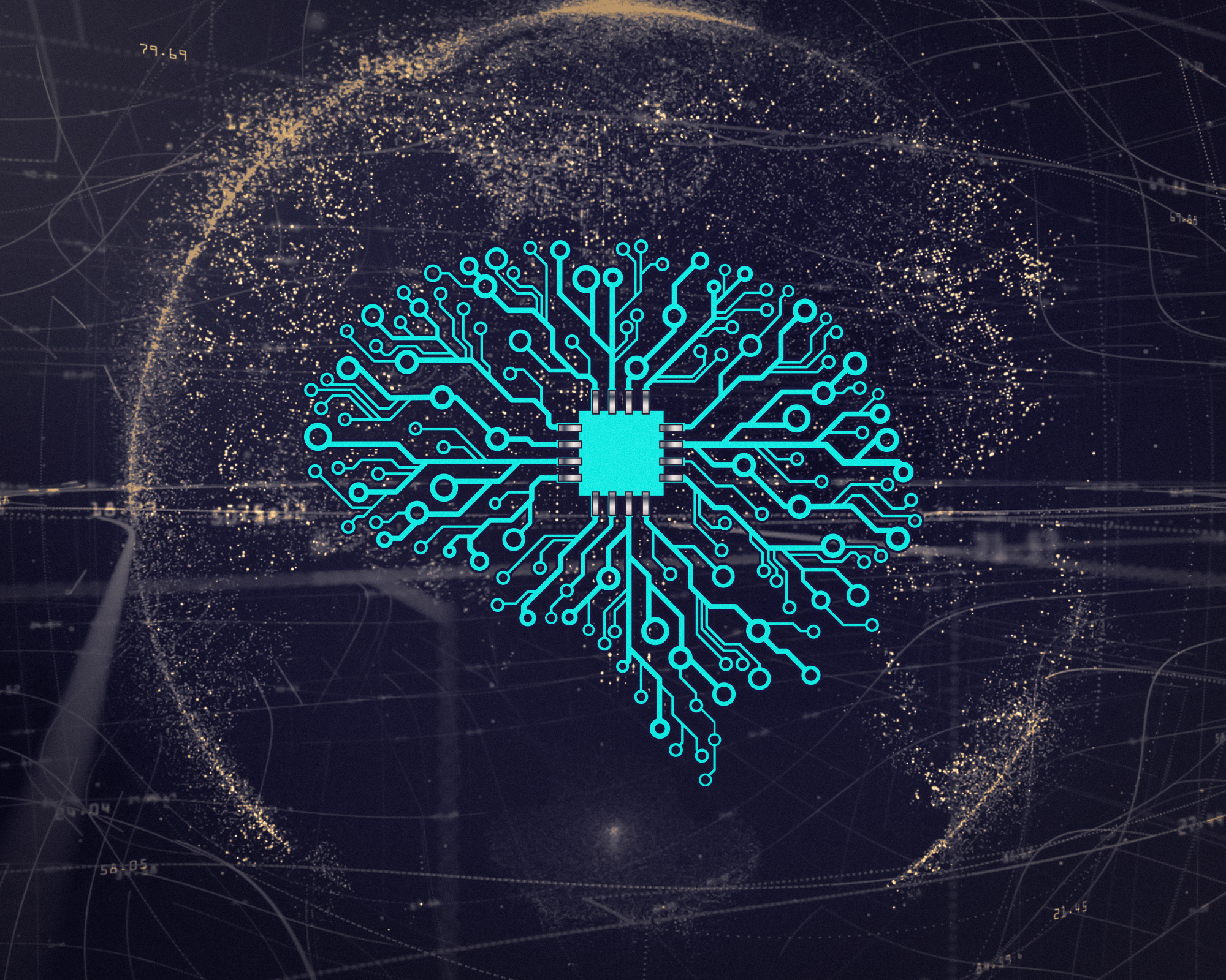 Artificial neural network visualization over a computer chip